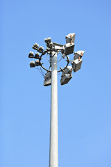 Image showing stadium light pole