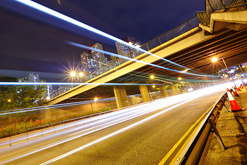 Image showing busy traffic in downtown