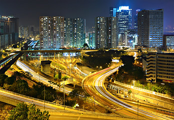 Image showing modern city at night