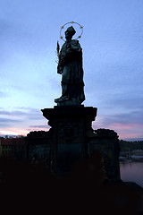 Image showing Charles Bridge Statue