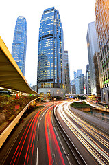 Image showing Hong Kong traffic at night