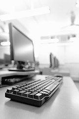 Image showing workplace room with computers