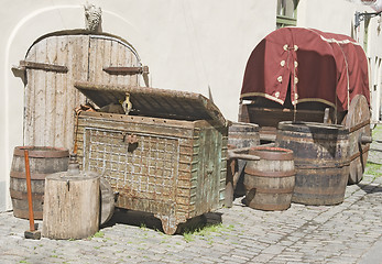 Image showing Old wooden stuff