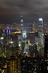 Image showing Hong Kong at night