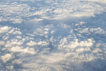 Image showing Clouds, view from airplane