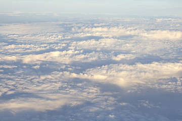 Image showing Clouds, view from airplane