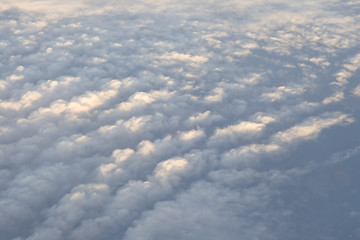 Image showing Clouds, view from airplane