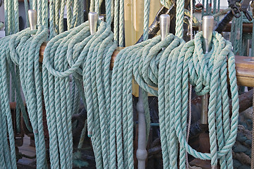 Image showing Ship ropes