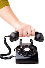 Image showing Hanging Up the Phone