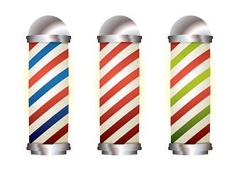 Image showing collection barbers pole