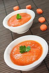 Image showing Carrot soup