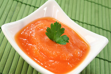 Image showing Carrot soup