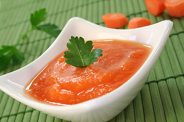 Image showing Carrot soup