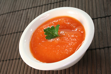 Image showing Carrot soup