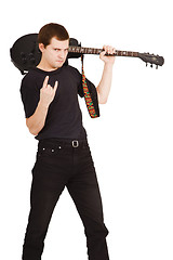 Image showing musician with a guitar