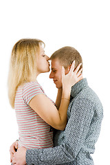 Image showing friendly kiss