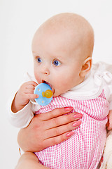 Image showing infant with a pacifier