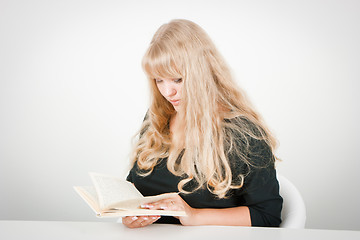 Image showing blonde with a book