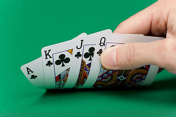 Image showing hand with the cards