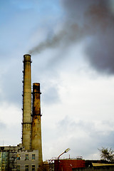 Image showing factory smokestack tube