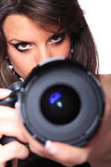 Image showing Woman With Camera