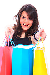 Image showing Sexy shopping girl