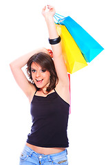 Image showing Sexy shopping girl