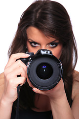 Image showing Woman With Camera