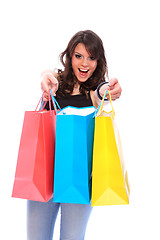 Image showing Sexy shopping girl