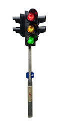 Image showing Traffic Light Isolated