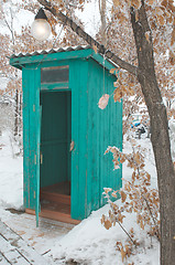 Image showing Outhouse or outdoor bathroom 