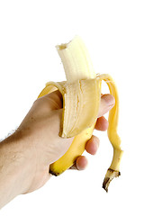 Image showing Half Eaten Banana