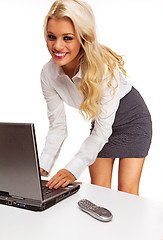 Image showing Sexy Business women using