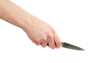 Image showing Pearing Knife in Hand