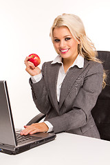 Image showing  sexy business woman 