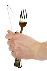 Image showing Knife and Fork