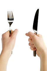 Image showing Knife and Fork