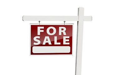 Image showing Home For Sale Real Estate Sign  on White