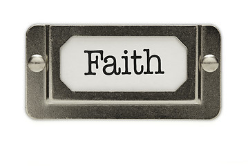 Image showing Faith File Drawer Label