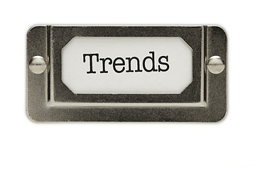 Image showing Trends File Drawer Label