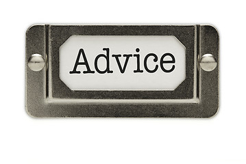 Image showing Advice File Drawer Label