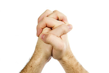 Image showing Praying Hands Isolated