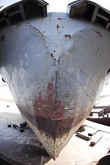 Image showing Rust nose of ship