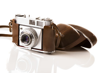 Image showing Old fashioned photography camera
