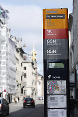 Image showing Swedish Bus Stop