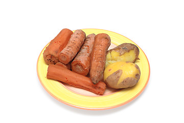 Image showing  potatoes and carrots