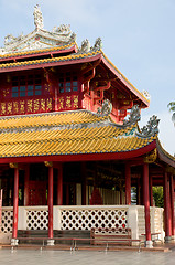 Image showing Chinese style building at the Bang Pa In Palace, Thailand