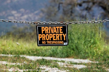 Image showing private property