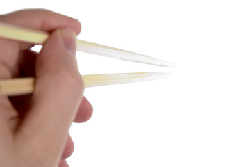 Image showing Hand with Chopsticks