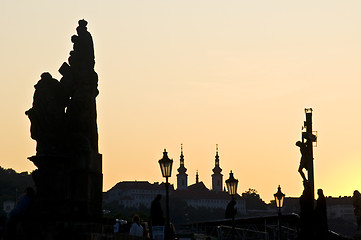 Image showing Sunset in Prague